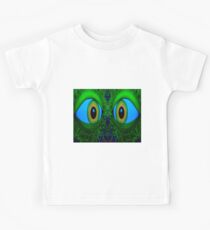 "DIE AUGEN HABEN ES" Psychedelic Print Kinder T-Shirt