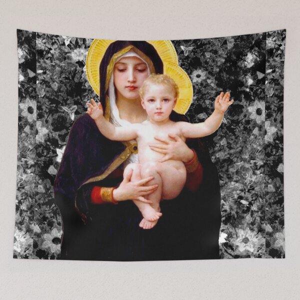 Item preview, Madonna and Child, after Bouguereau | Mother's Day 2021| Retro | Vintage designed and sold by spinolator.