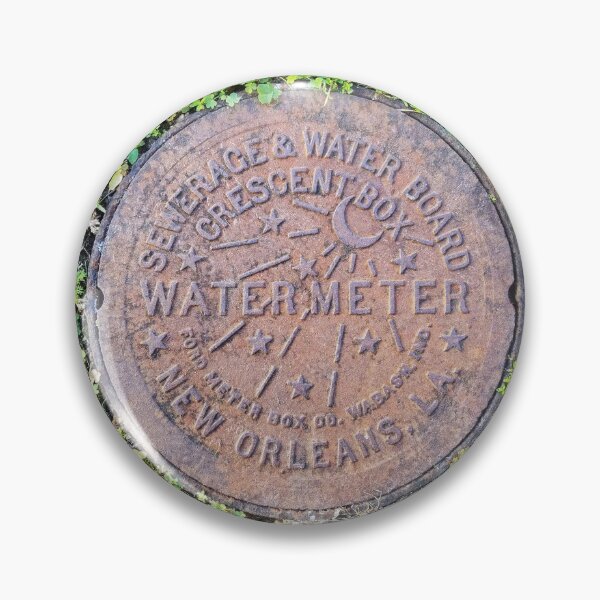 Item preview, New Orleans Water Meter Cover Photograph designed and sold by Bumblefuzzies.