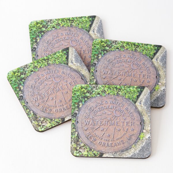 Item preview, New Orleans Water Meter Cover Photograph designed and sold by Bumblefuzzies.