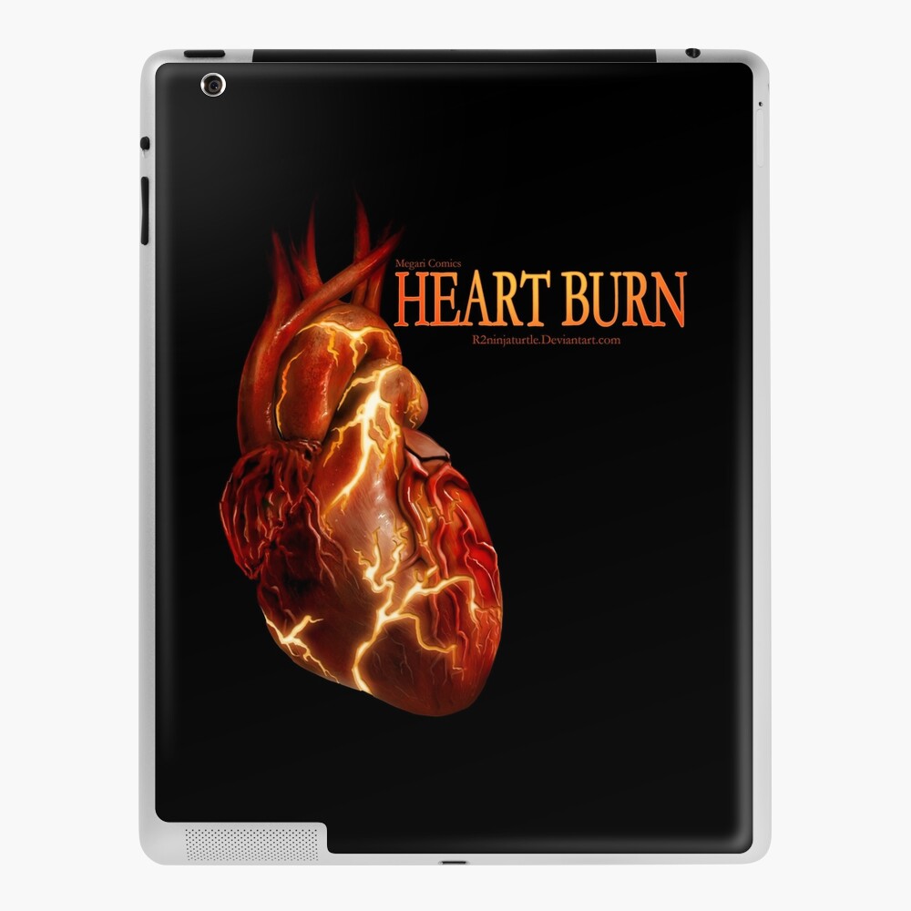 Heart Burn Cover Side Logo Ipad Case Skin By R2ninjaturtle Redbubble - burn free models roblox