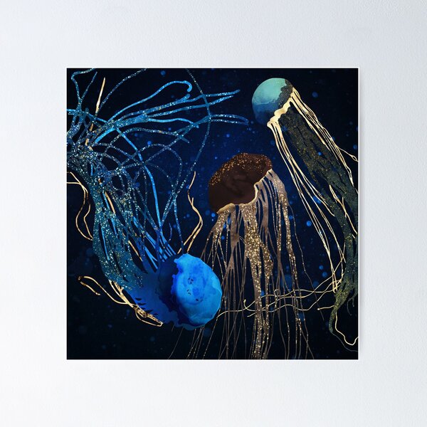 Item preview, Metallic Jellyfish IV designed and sold by spacefrogdesign.