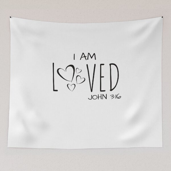 Item preview, I am Loved -Positive & Inspirational Message designed and sold by RonVivero.