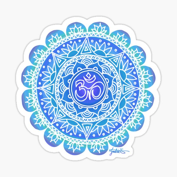 Blue Ohm Mandala Sticker