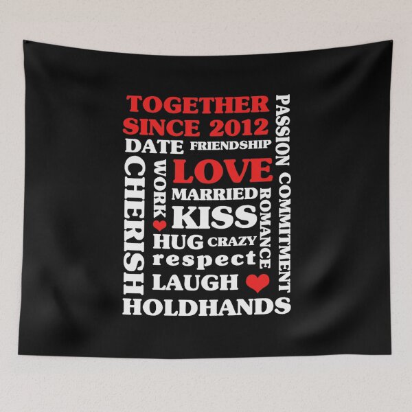 Item preview, Together Since 2012 Romance designed and sold by apathdigo.