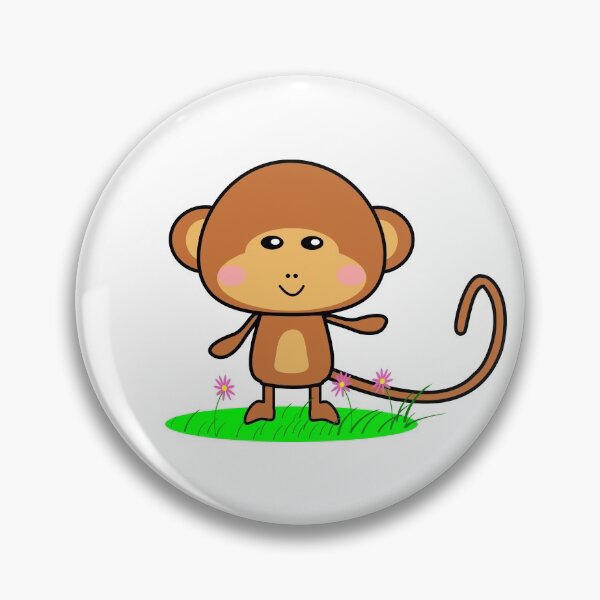 Item preview, Cute Kawaii Baby Monkey designed and sold by lovelyandcute.