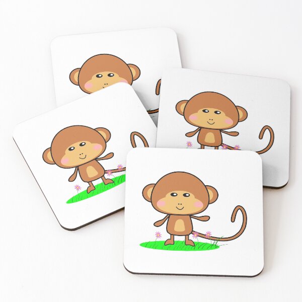 Item preview, Cute Kawaii Baby Monkey designed and sold by lovelyandcute.