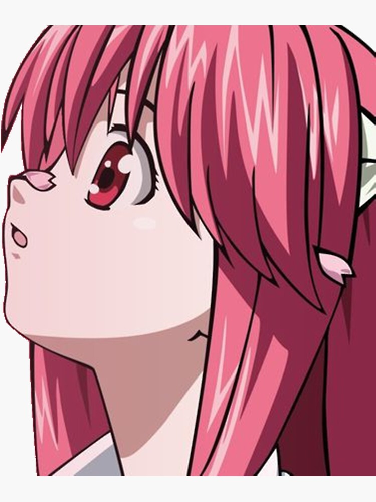 Lucy : Diclonius - Elfen Lied Sticker for Sale by Anime-Frenzzzy