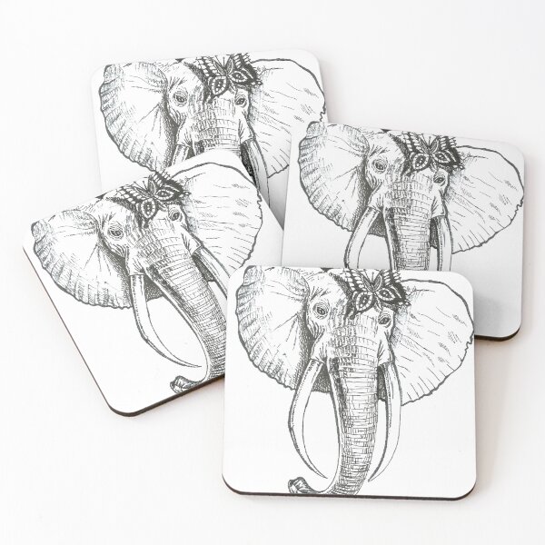 Item preview, elephant and buttefly designed and sold by peixeoni.
