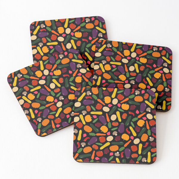Item preview, Veggies - black background designed and sold by IvyAmber.