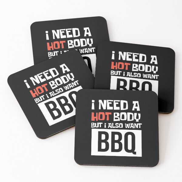 Item preview, Funny BBQ Quote Hot Body versus Barbecue Lover Grill Party designed and sold by magicos1.
