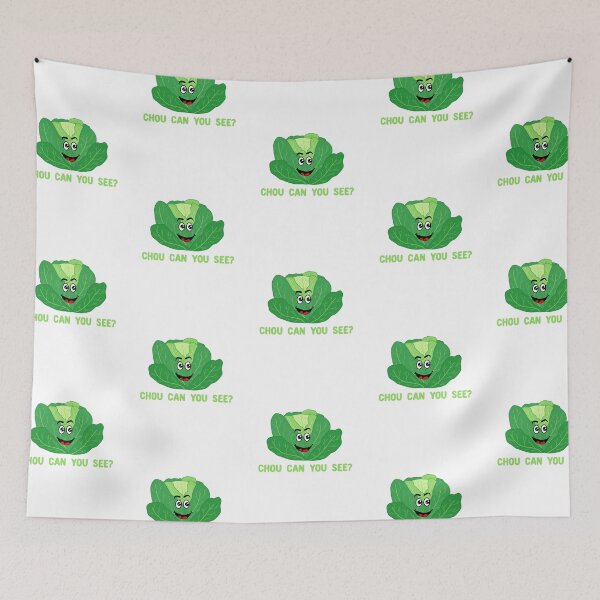 Item preview, Chou Can You See - Vegan Kawaii Cabbage designed and sold by Kawaiindoodle.