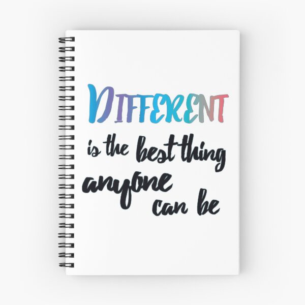 Item preview, Different is the best thing anyone can be - quote designed and sold by Schadow-Studio.