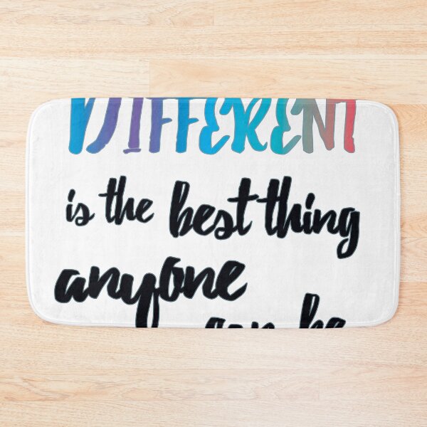 Item preview, Different is the best thing anyone can be - quote designed and sold by Schadow-Studio.