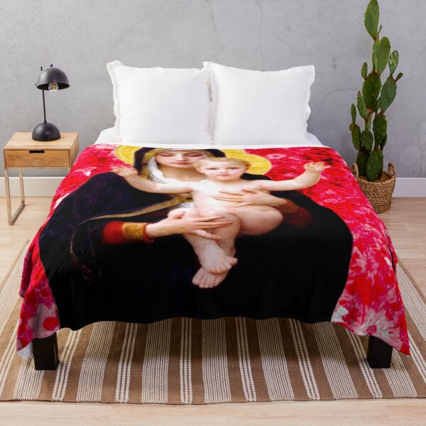 Item preview, Madonna and Child, after Bouguereau | Mother's Day 2021| Vintage  | Red  designed and sold by spinolator.