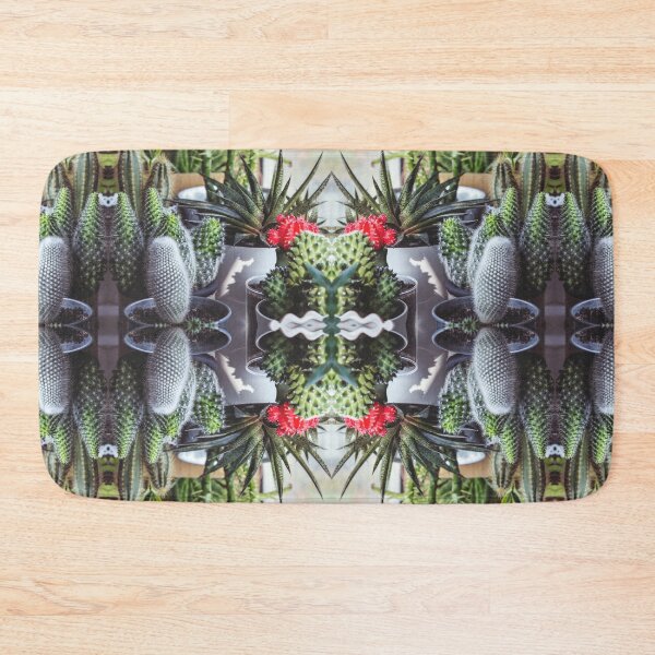 Item preview, Trippy tropical cactus psychedelic plant geometry art pattern designed and sold by Plant-Vibration.