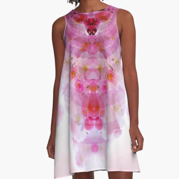 Cherry Blossom Bloom A-Line Dress
