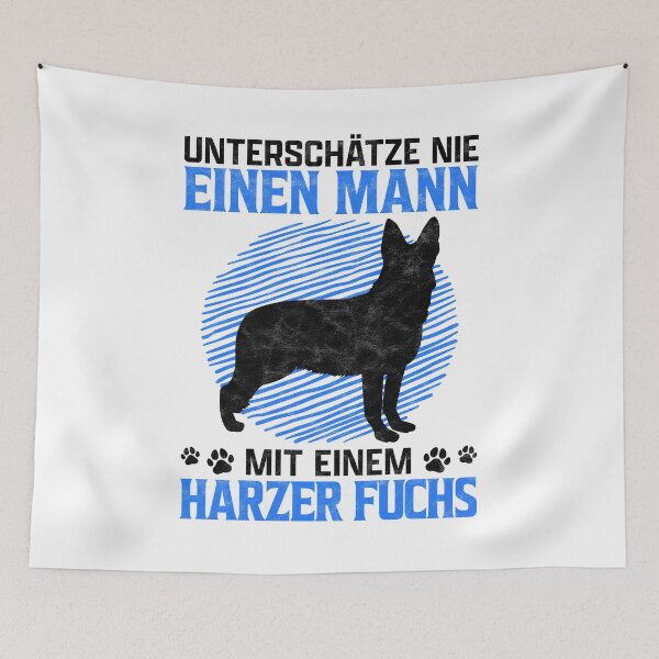 Item preview, Man with Harzer fox german herding dog gift designed and sold by madgrfx.