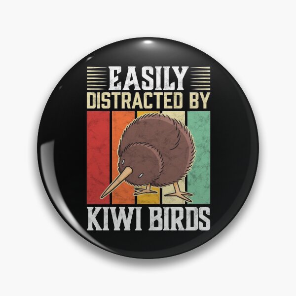 Item preview, Easily distracted by kiwi bird snipe bouquet saying designed and sold by madgrfx.