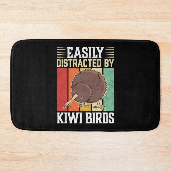 Item preview, Easily distracted by kiwi bird snipe bouquet saying designed and sold by madgrfx.