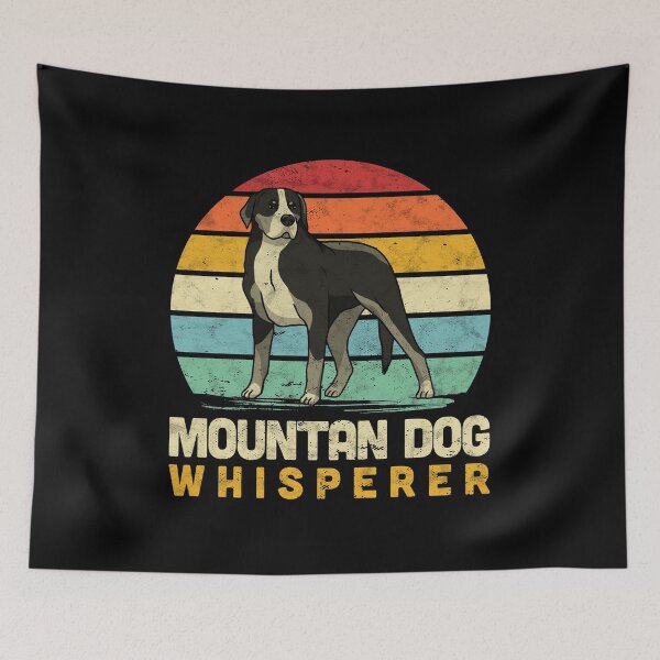 Item preview, Swiss mountain dog Whisperer mountain dog saying designed and sold by madgrfx.
