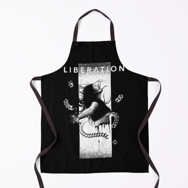 Item preview, Liberation- Female illustrative portrait (black version) designed and sold by Anicatattoos.