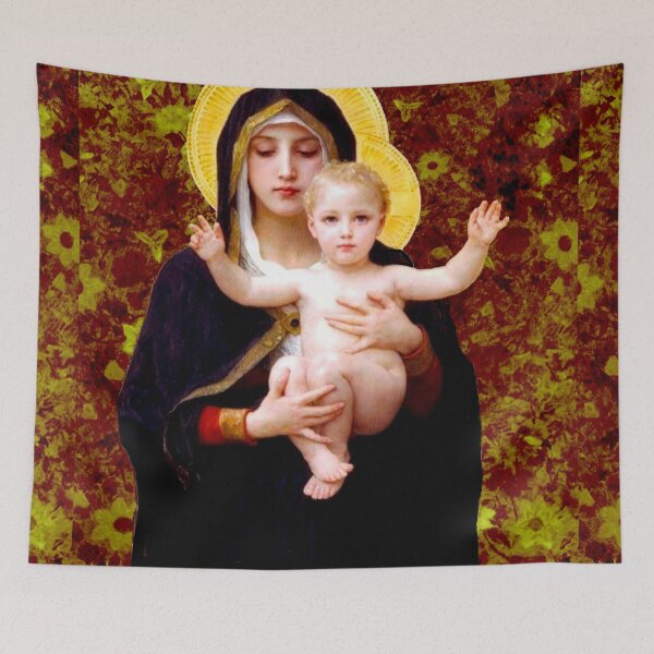 Item preview, Madonna and Child, after Bouguereau | Mother's Day 2021| Vintage | Autumnal     designed and sold by spinolator.