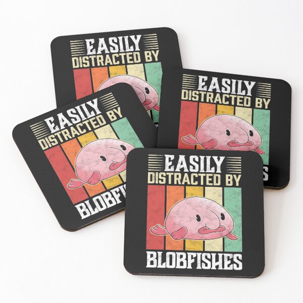 Item preview, Easily distracted by blobfish ugly fish humor designed and sold by madgrfx.