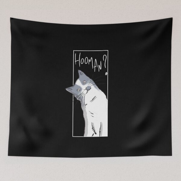 Item preview, Hooman? Cute Gray Cat designed and sold by OooiChris.