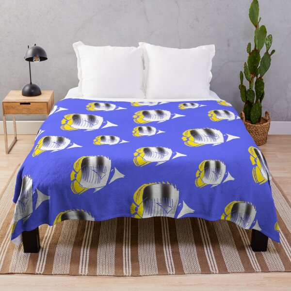 Item preview, Pacific Double-Saddled Butterflyfish Colorblock designed and sold by SchwagsDesigns.
