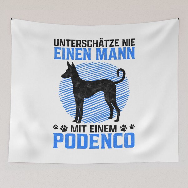 Item preview, Man with Podenco spanish hunting dog gift designed and sold by madgrfx.