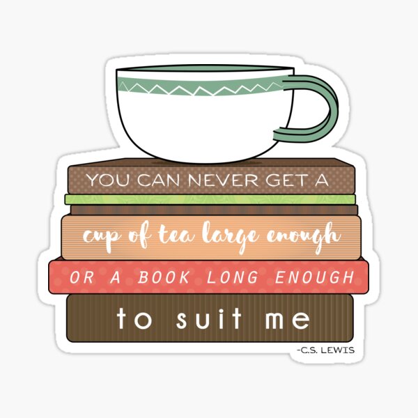 Tea & Books Sticker