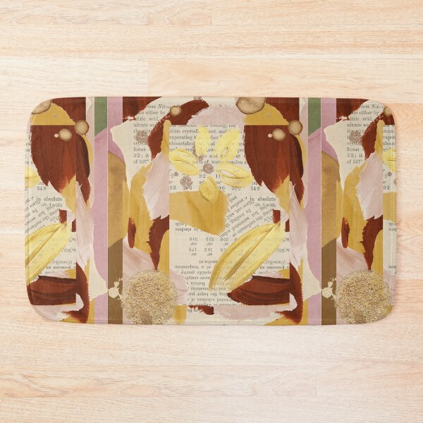 Item preview, Burgundy Gold Acrylic Collage  designed and sold by Designs By YL.