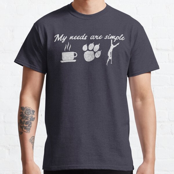 Kopie von Coffee dogs poledance dog paw tea pole dance Classic T-Shirt