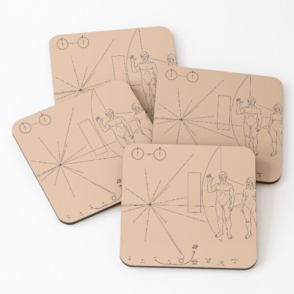 Item preview, Pioneer Gold Plaque designed and sold by Nikki SpaceStuffPlus.