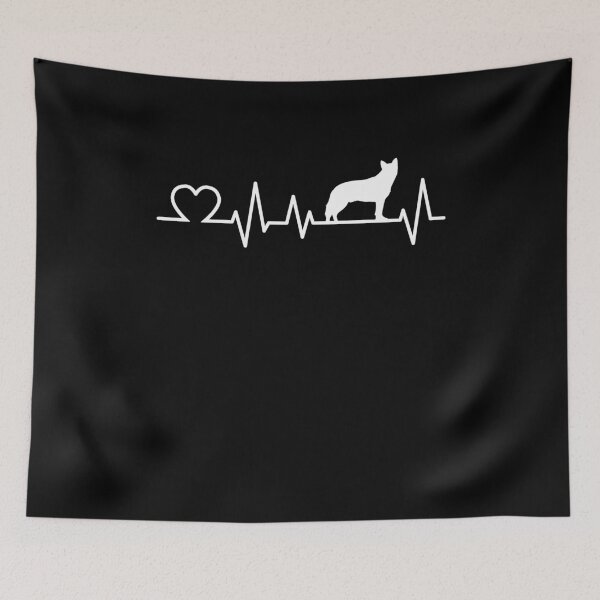 Item preview, Australian Cattle Dog heartbeat sheepdog gift designed and sold by madgrfx.