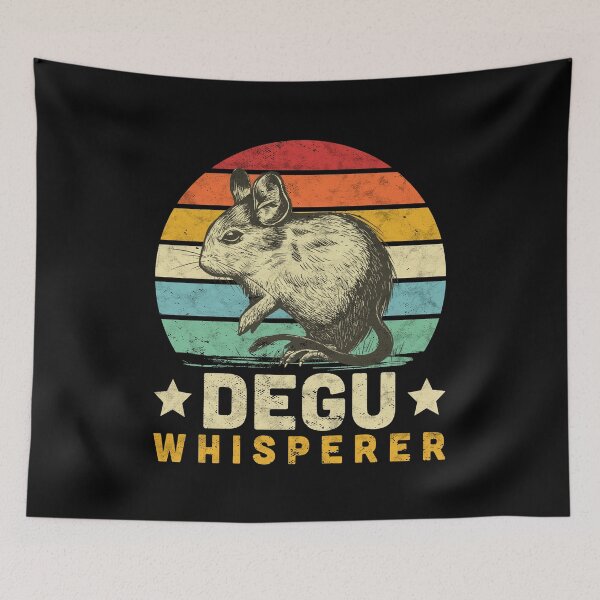 Item preview, Degu whisperer rodent owner gift designed and sold by madgrfx.