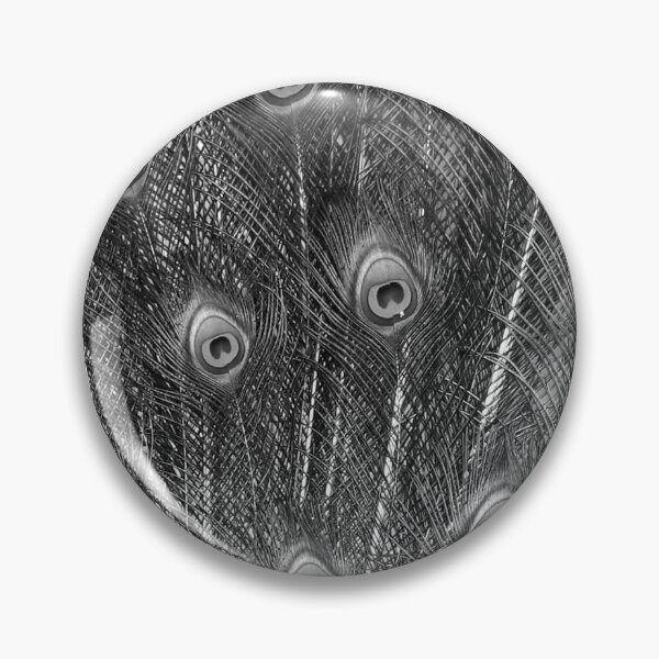 Item preview, Peacock Tail in Black and White designed and sold by StampCity.