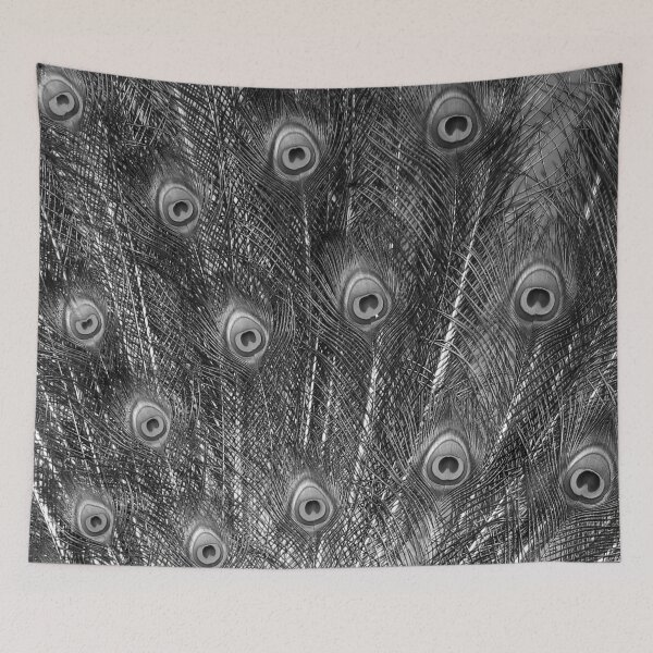 Item preview, Peacock Tail in Black and White designed and sold by StampCity.