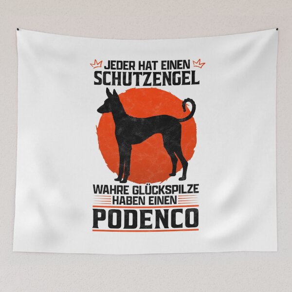 Item preview, Podenco my guardian angel spanish hunting dog saying designed and sold by madgrfx.