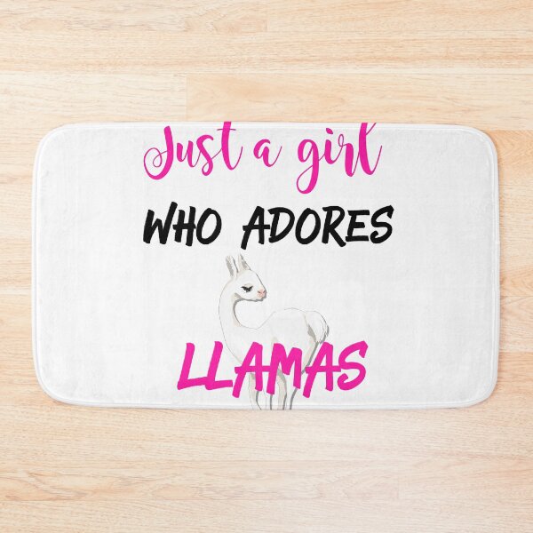 Item preview, Just a Girl who adores Llamas - Loves Llamas designed and sold by lakecreekwear.