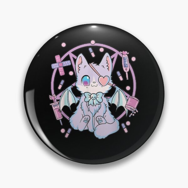 Artikelvorschau, Pastell Goth Kawaii Yami Cat entworfen und verkauft von ArianaTagli.