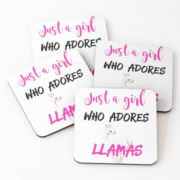 Item preview, Just a Girl who adores Llamas - Loves Llamas designed and sold by lakecreekwear.