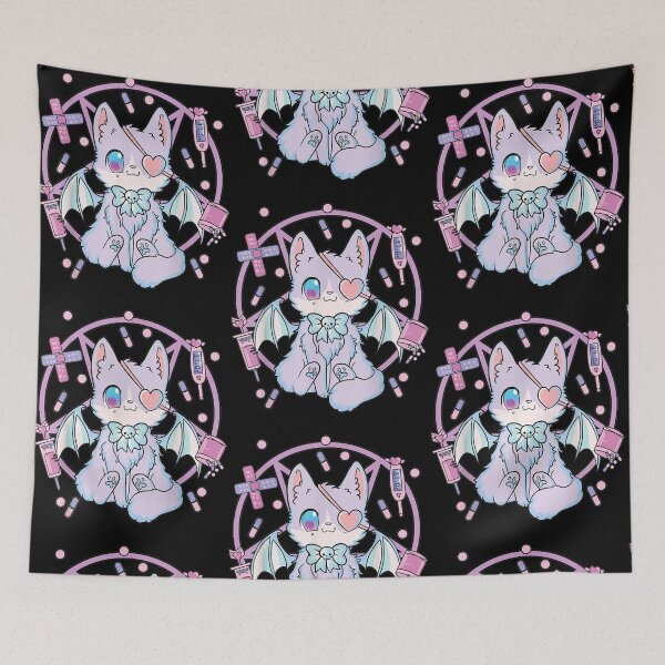 Item preview, Pastel Goth Kawaii Yami Cat designed and sold by ArianaTagli.