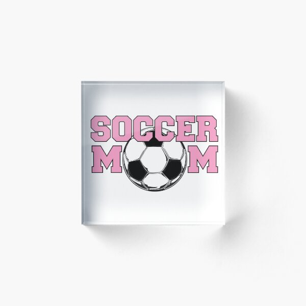 Soccer Mom Pink Acrylic Block