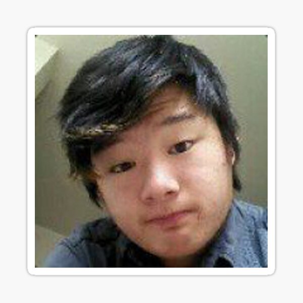 Strange Asian Teenager Sticker