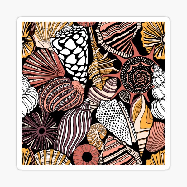 Summer sea shells Sticker