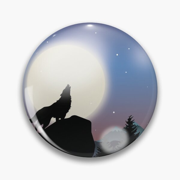 Item preview, Wolf on his hill designed and sold by WouWou.