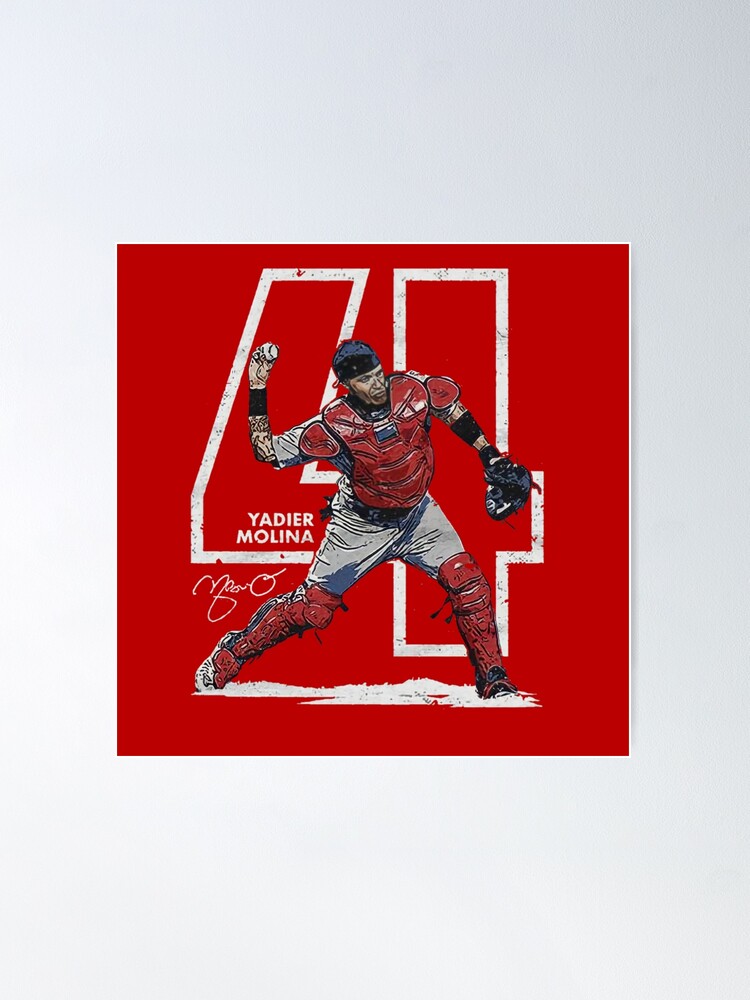 TUOAN Yadier Molina Poster Boys' Room Poster Baseball Player Poster Canvas  Wall Art Poster Decorative Bedroom Modern Home Print Picture Artworks