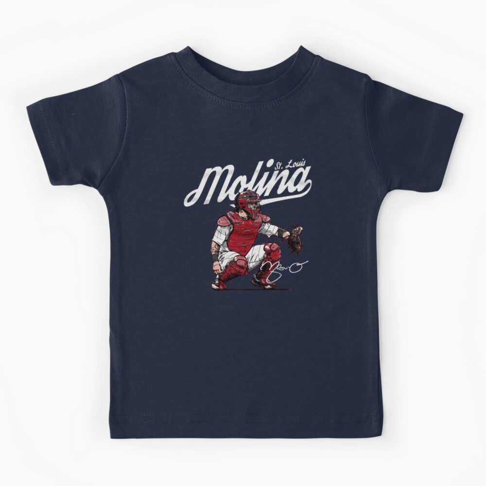 Nike Kids' Youth Yadier Molina Navy St. Louis Cardinals Player Name &  Number T-shirt